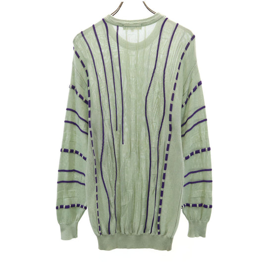 BALENCIAGA SPORT 90s Vintage Long Sleeve Dusty Mint Knit Size M