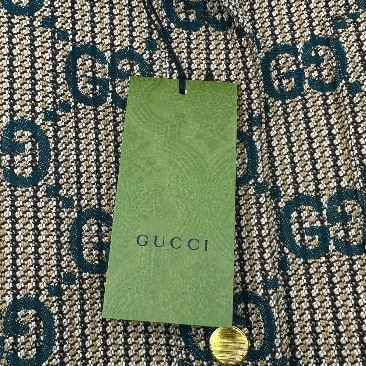 GUCCI Cruise 24/25 GG Logo Wool Bomber Jacket Size 36