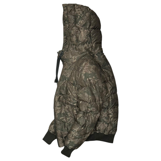 DOLCE&GABBANA Camouflage Quilted Jacket Green Size 44