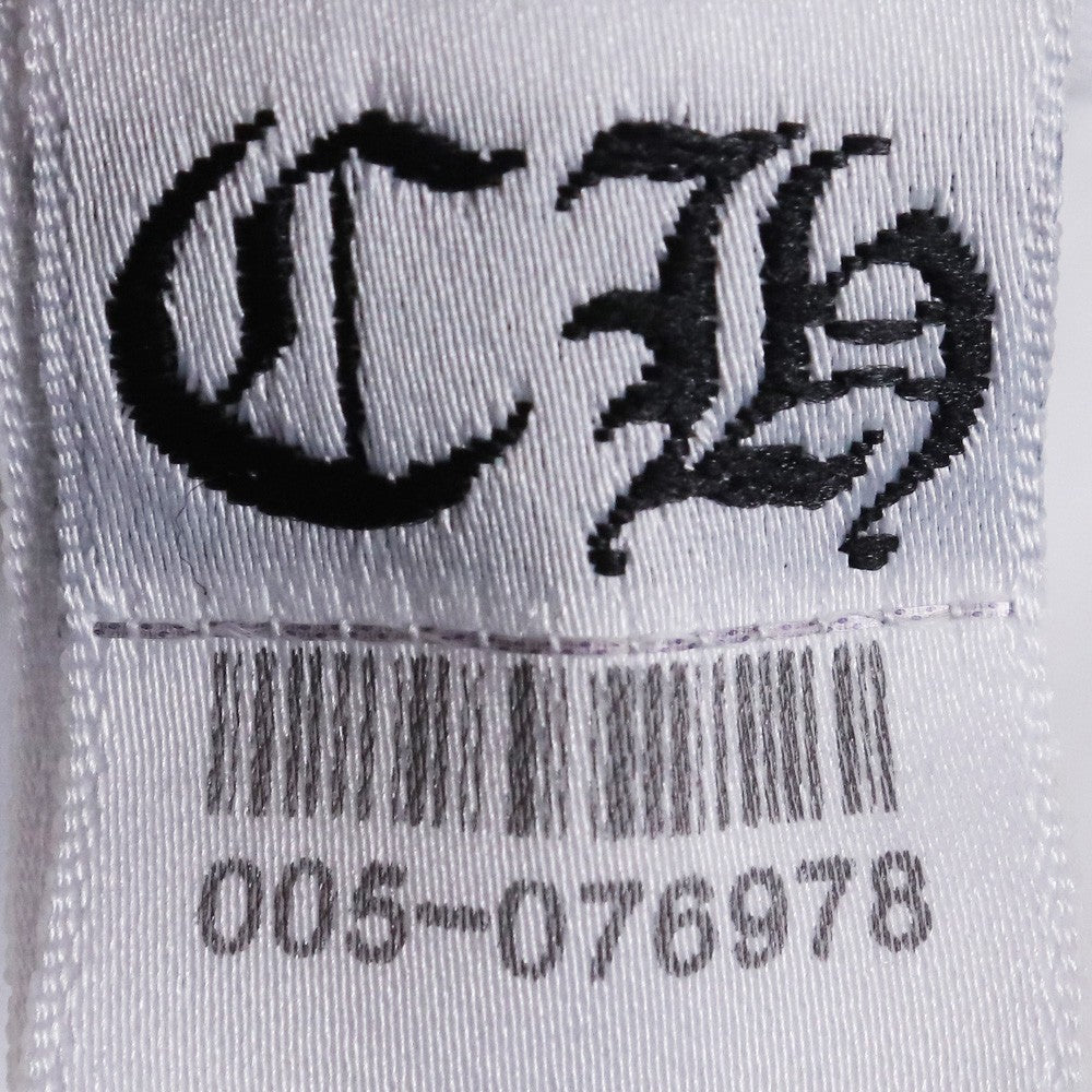 CHROME HEARTS Old Scroll Label Collar T-Shirt White Size M