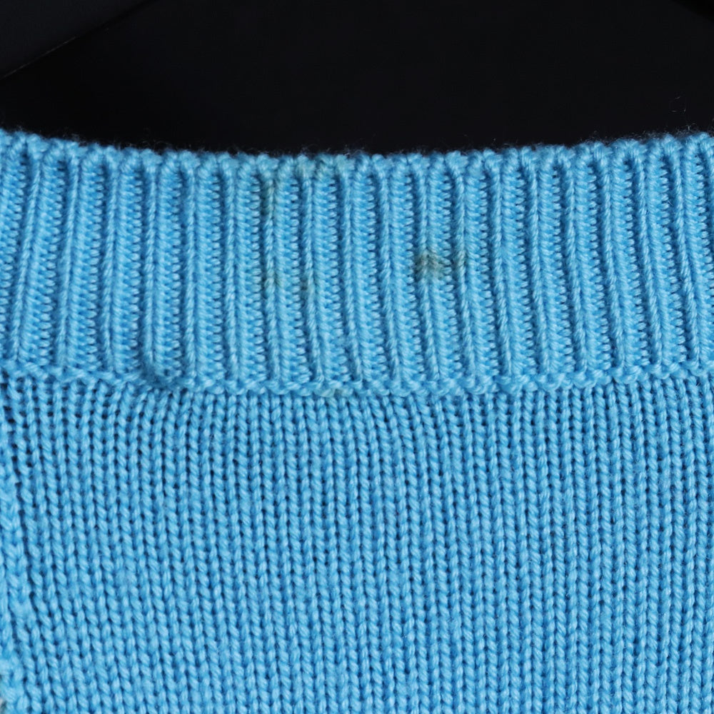 LOUIS VUITTON 21SS Distorted Giant Sweater Blue Size M