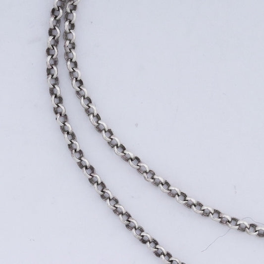 CHROME HEARTS Roll Chain Necklace Silver Size ONE SIZE