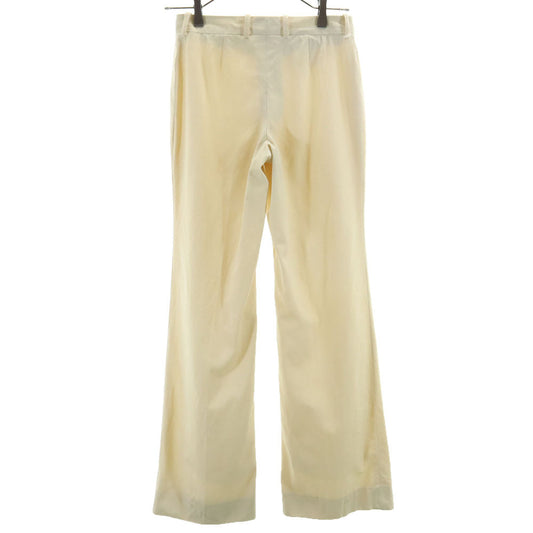 CELINE French Wool Blend Bootcut Pants Beige Size 34