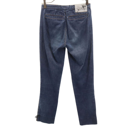 GUCCI Chambray Cropped Pants Blue Size 38