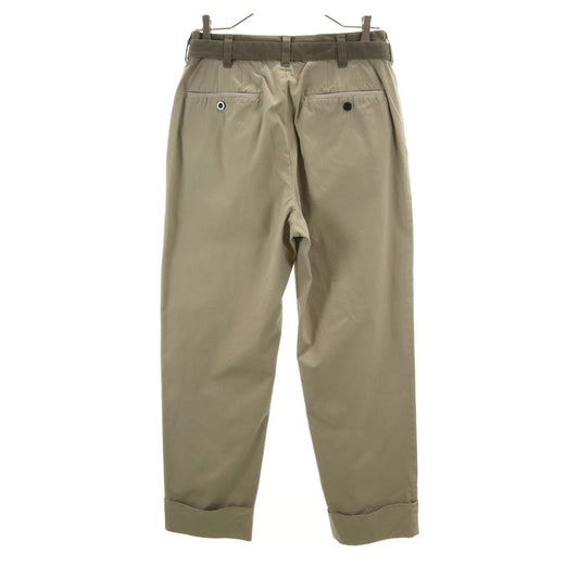 Sacai 23SS Wool Blend Belted Chinos Ash Beige Size 1
