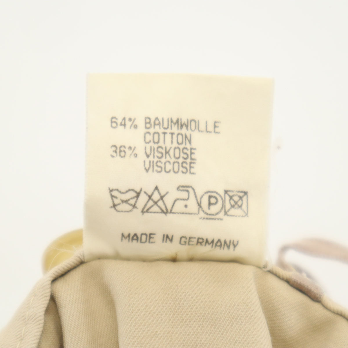 JIL SANDER Beige Cotton Pants Size 38