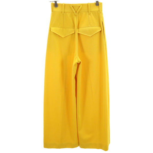 BOTTEGAVENETA Italian Yellow Wide Pants Size 34