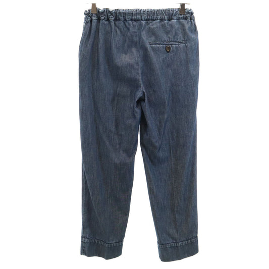 MIUMIU Denim-Like Easy Ankle Pants Navy Size 38