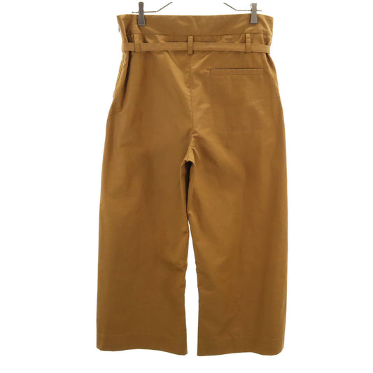 MARNI Italian High-Waist Wide-Leg Pants Brown Size 40