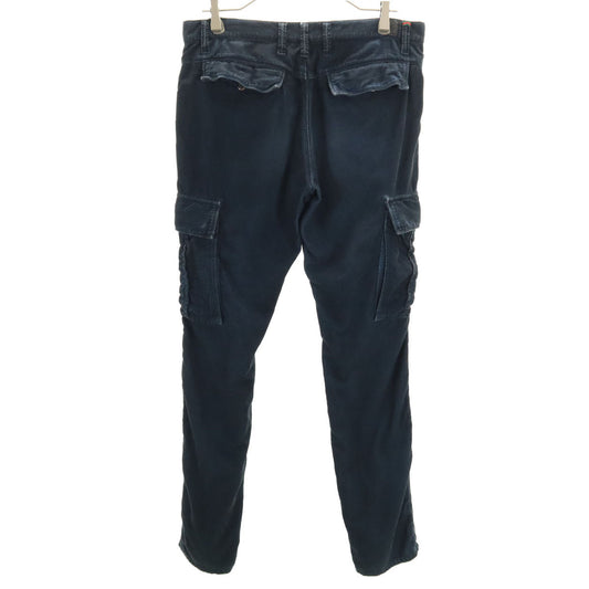 GUCCI Made in Italy Corduroy Cargo Pants Blue Size L