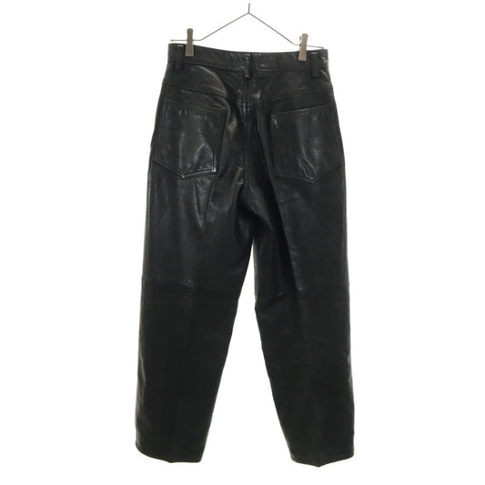 Christian Dior 90s Vintage Leather Pants Black Size 76