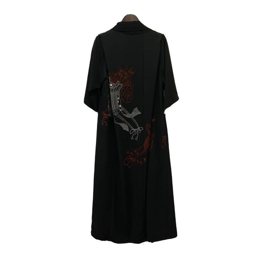 RONDO.ym Goshoguruma Sagara Embroidered Coat Black Free Size