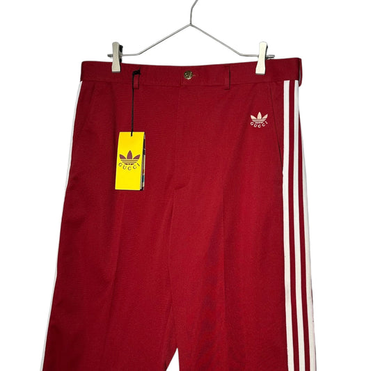 GUCCI x adidas Trefoil Jacquard Slacks Red Size 50