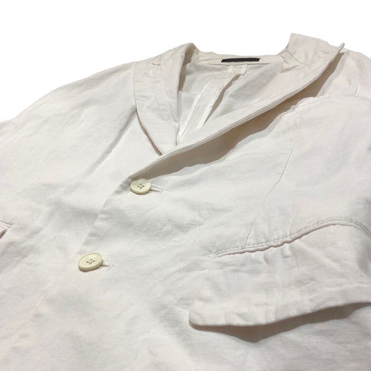 Y's for men 90s-00s Cotton Bondage Jacket Off-White