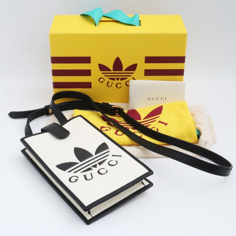 GUCCI Smartphone Shoulder Bag x ADIDAS Black Size F