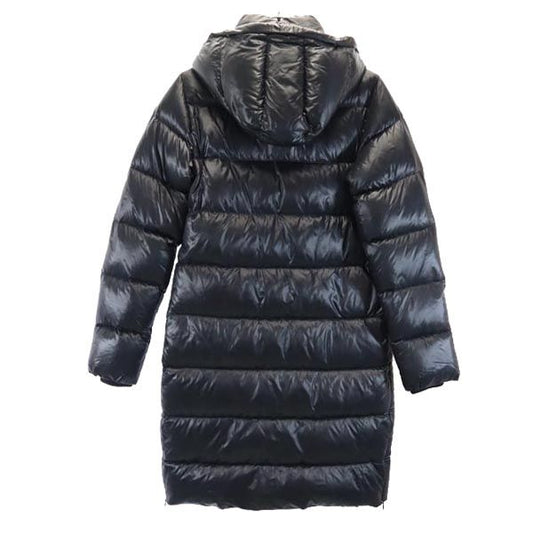 DUVETICA Hooded Down Coat Black Size 42
