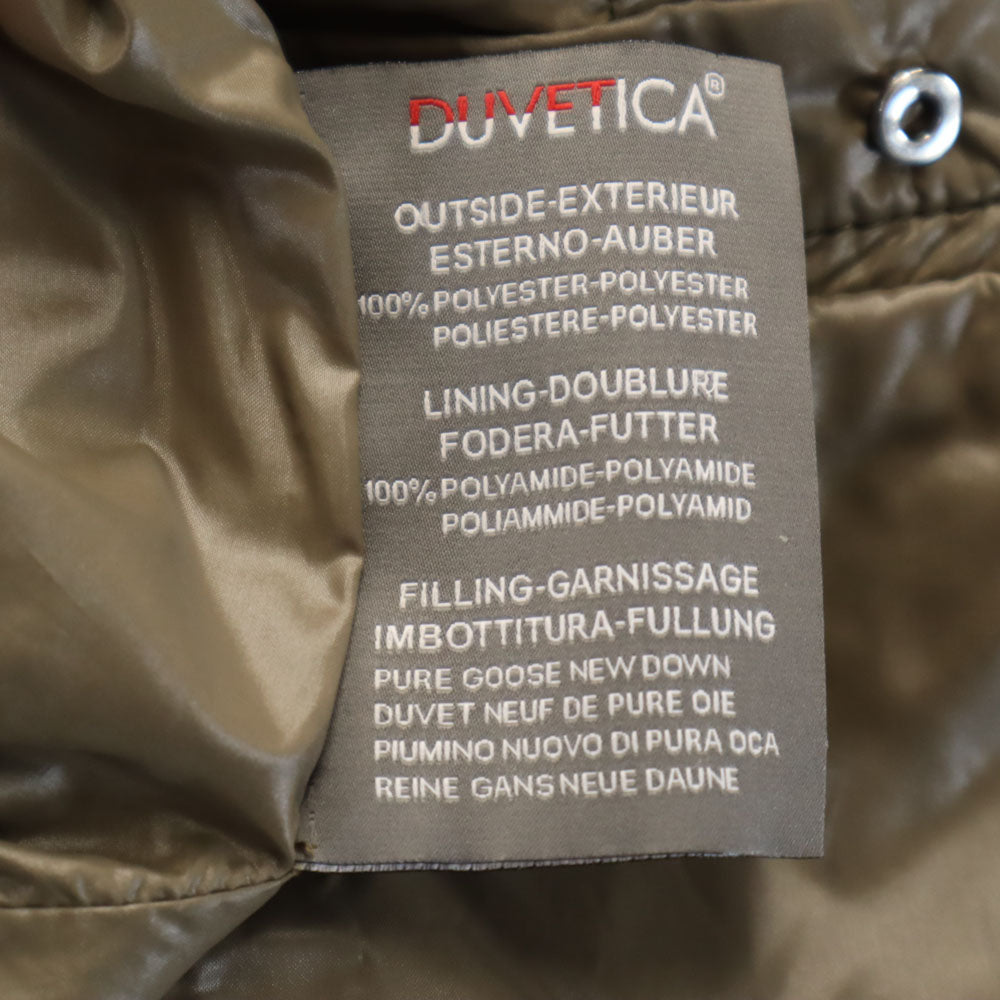 DUVETICA Double-Breasted Down Coat Charcoal Size 42