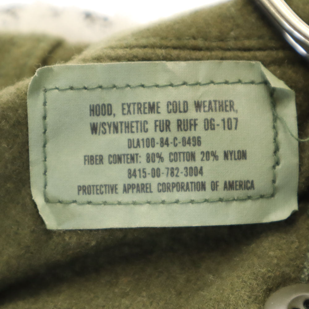 US ARMY 80s M-65 Mods Field Jacket Khaki Liner Size M