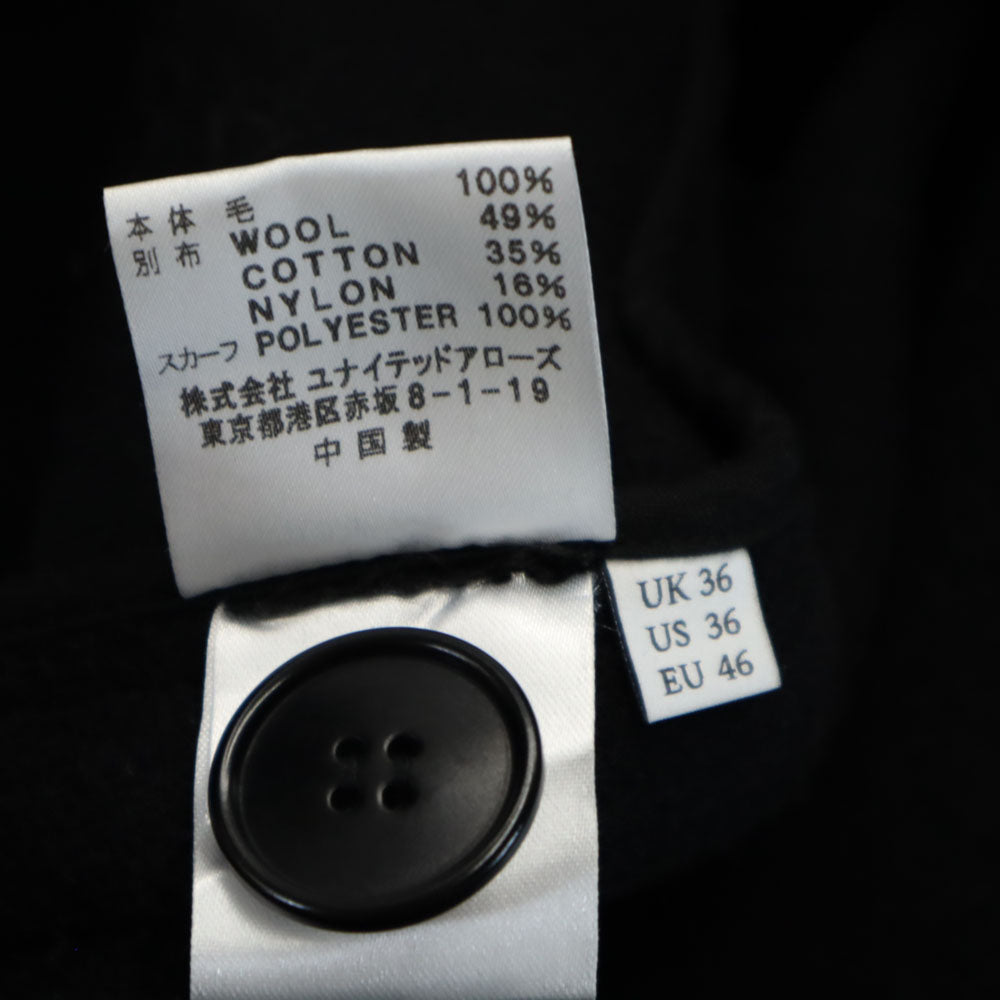 J.W.Anderson. Black Long Sleeve Wool Coat Size US36