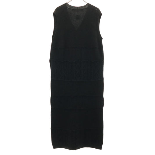 COMME des GARCONS BATONER 2022 Wool Knit Dress Black Size S