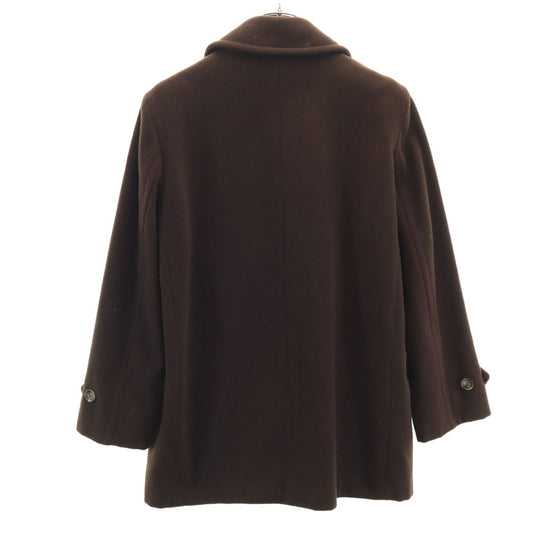 MAX&CO Italian Wool Blend Long Coat Brown Size 42