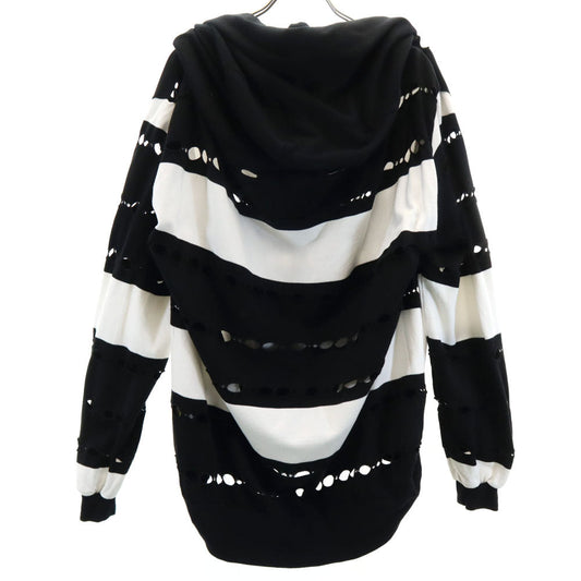 Ground Y Striped Sweat Hoodie Black Size 3