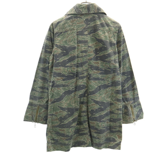 HYSTERIC Camo Long Sleeve Mini Dress Khaki Size FREE