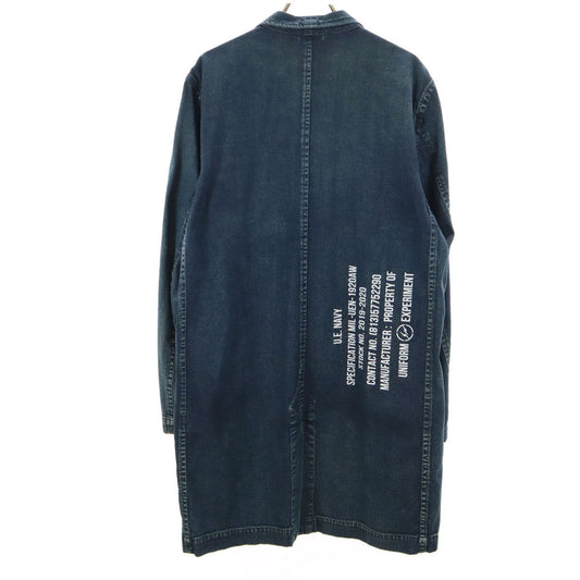 uniform experiment Unused Washed 8oz Denim Coat Blue Size 1