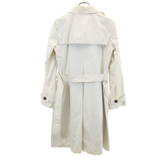 MAX MARA Trench Coat with Belt Ivory Size 42