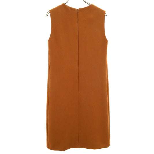 MARNI Italian Sleeveless Midi Dress Brown Size 36