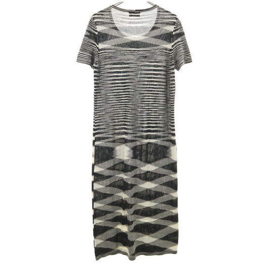 Missoni All Over Pattern Short Sleeve Dress Black Size 40