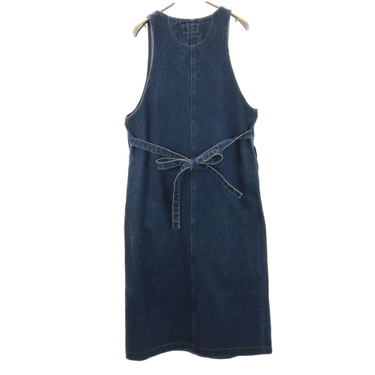 PINK HOUSE Denim Jumper Dress Indigo Blue