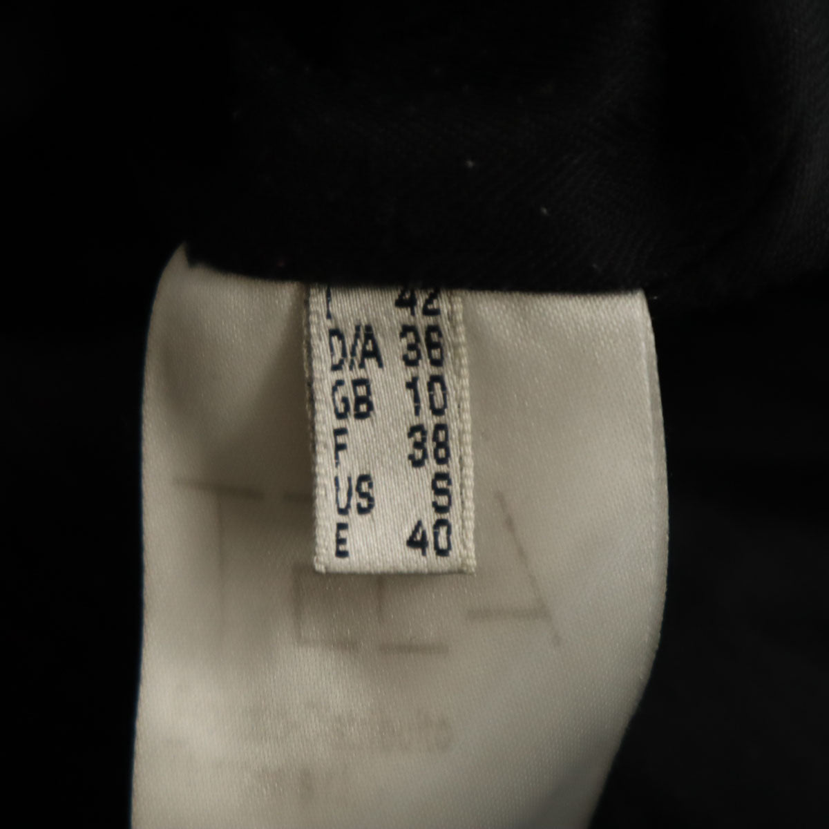 TELA Double Breasted Coat Black Size 42