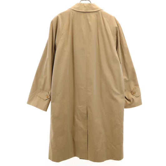 Burberrys 90s UK Old Lined Balmacaan Coat Beige Size 46