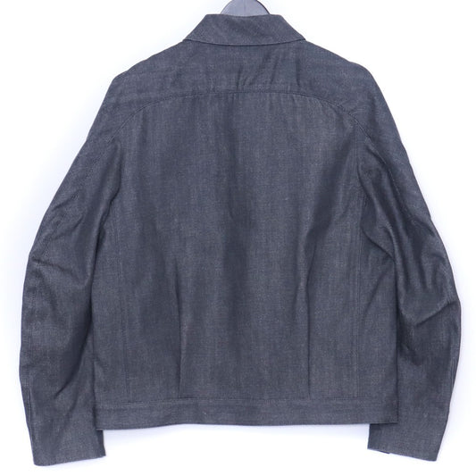 OPPOSE DUALITY 25SS Raw Denim Panel Jacket Gray Size 46