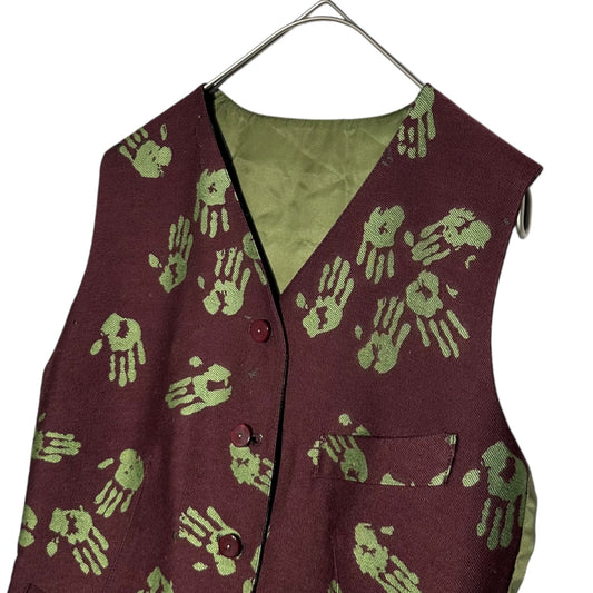 Jean Paul GAULTIER FEMME 90s Handprint Vest Size 40