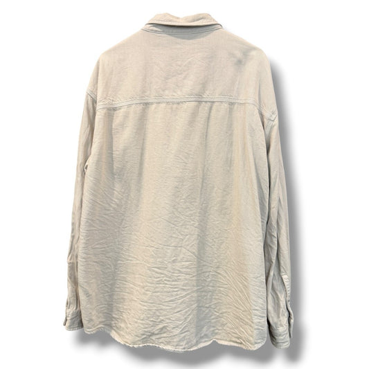Kith 23SS Beige Solid Long Sleeve Button-Up Size XL
