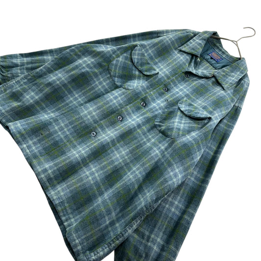 s Board Shirt x PENDLETON 70s Vintage Board Open Shirt Blue/Green