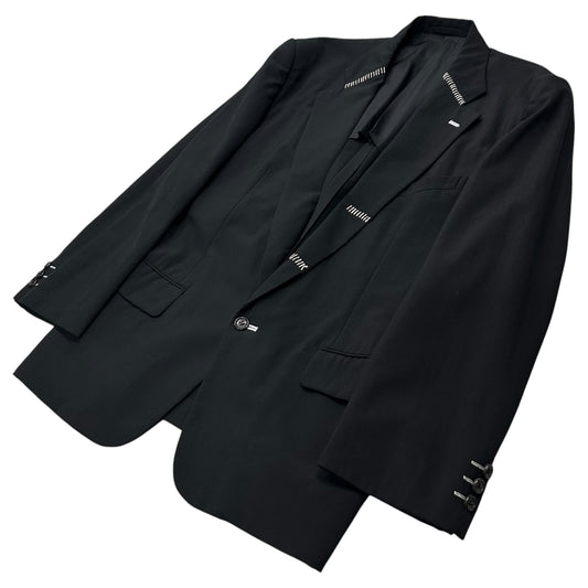 COMME des GARCONS HOMME PLUS 92SS "KIZU" Jacket Black Size M