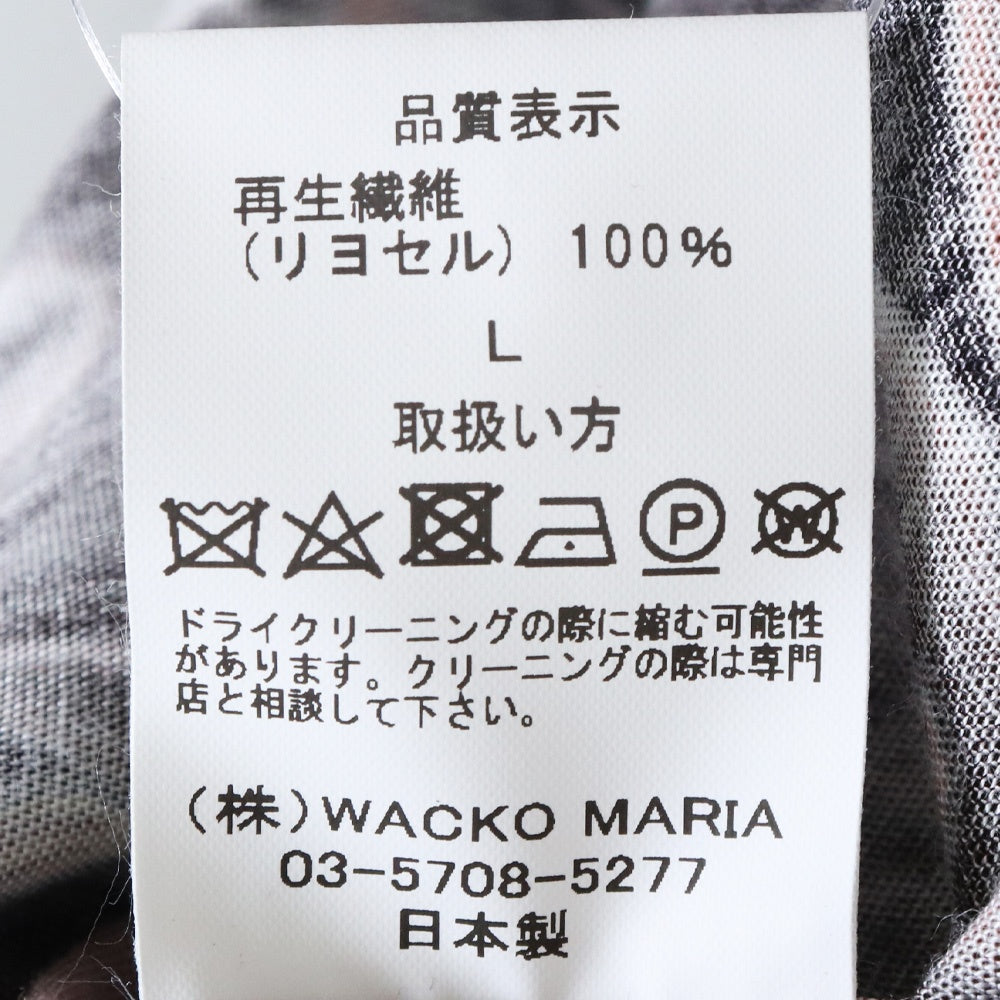 WACKO MARIA 56 TATTOO HAWAIIAN SHIRT Brown Size L