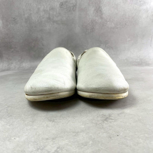 ISSEY MIYAKE MEN 2005SS Leather Slip-On Shoes White Size 8