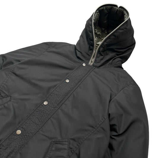 DUVETICA CEBRENO Hooded Down Jacket Black Size 46