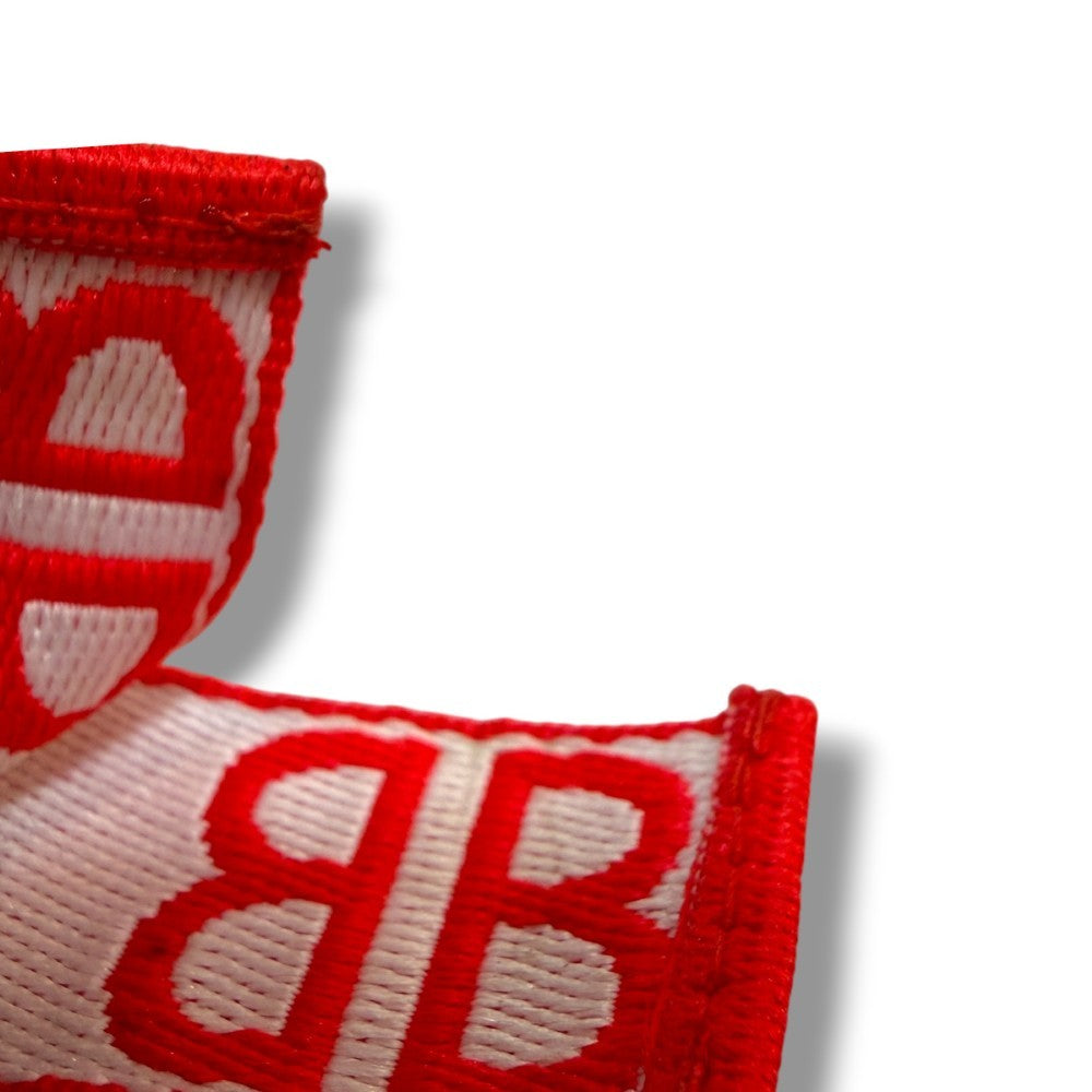 Balenciaga Brand Logo Bracelet Red Size F