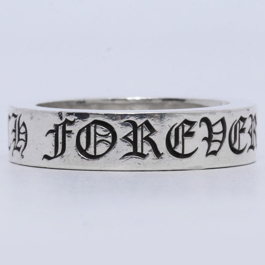 CHROME HEARTS 6mm SPACER FOREVER Ring Silver Size JP 23