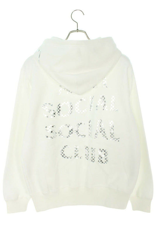 Anti Social Social Club x SEQUEL 23AW Logo Print Hoodie White Size S