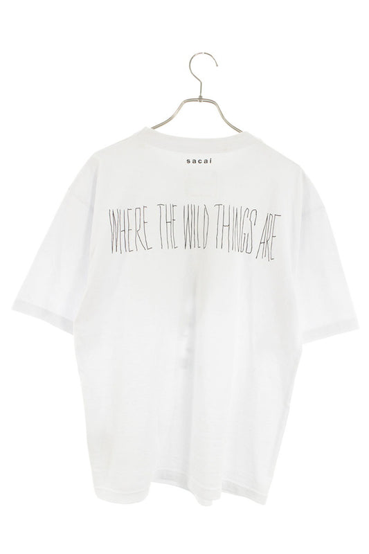 Sacai 25SS WHERE THE WILD THINGS ARET T-Shirt White Size XXL