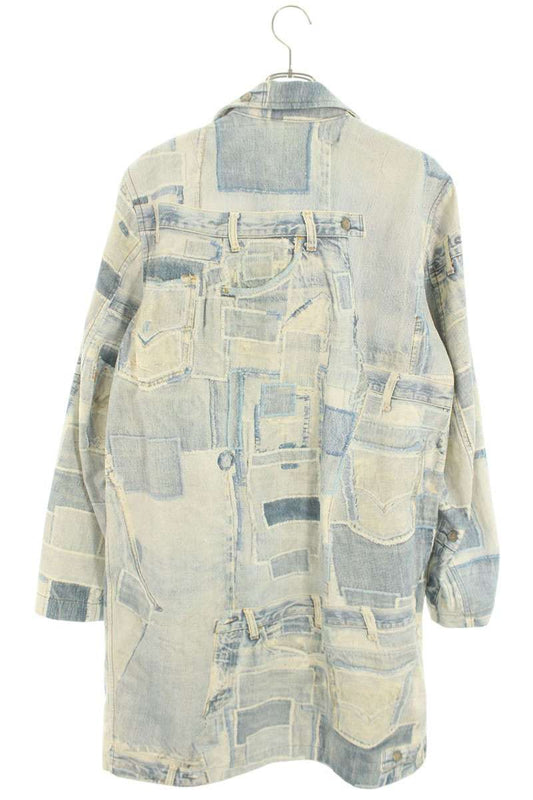 Dries Van Noten 17SS Denim Coat Blue Size 48