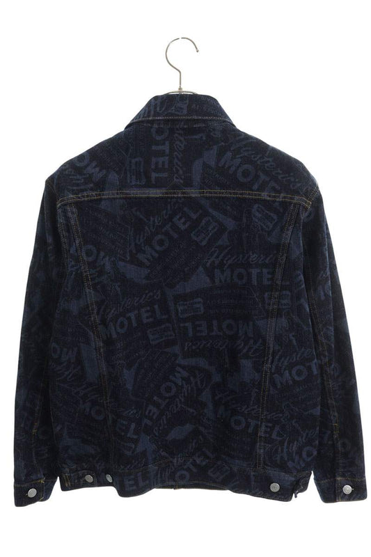 Hysteric Glamour All-Over Print Denim Jacket Blue Size S