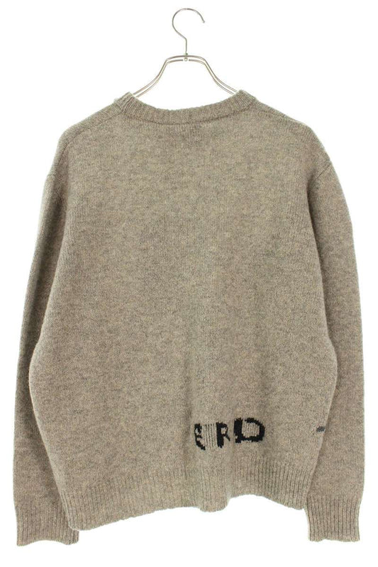 Enfants Riches Deprimes Embroidered Knit Sweater Gray Size M