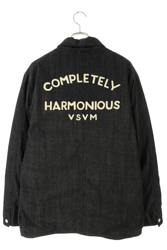 Visvim Logo Embroidered Down Jacket Black Size L